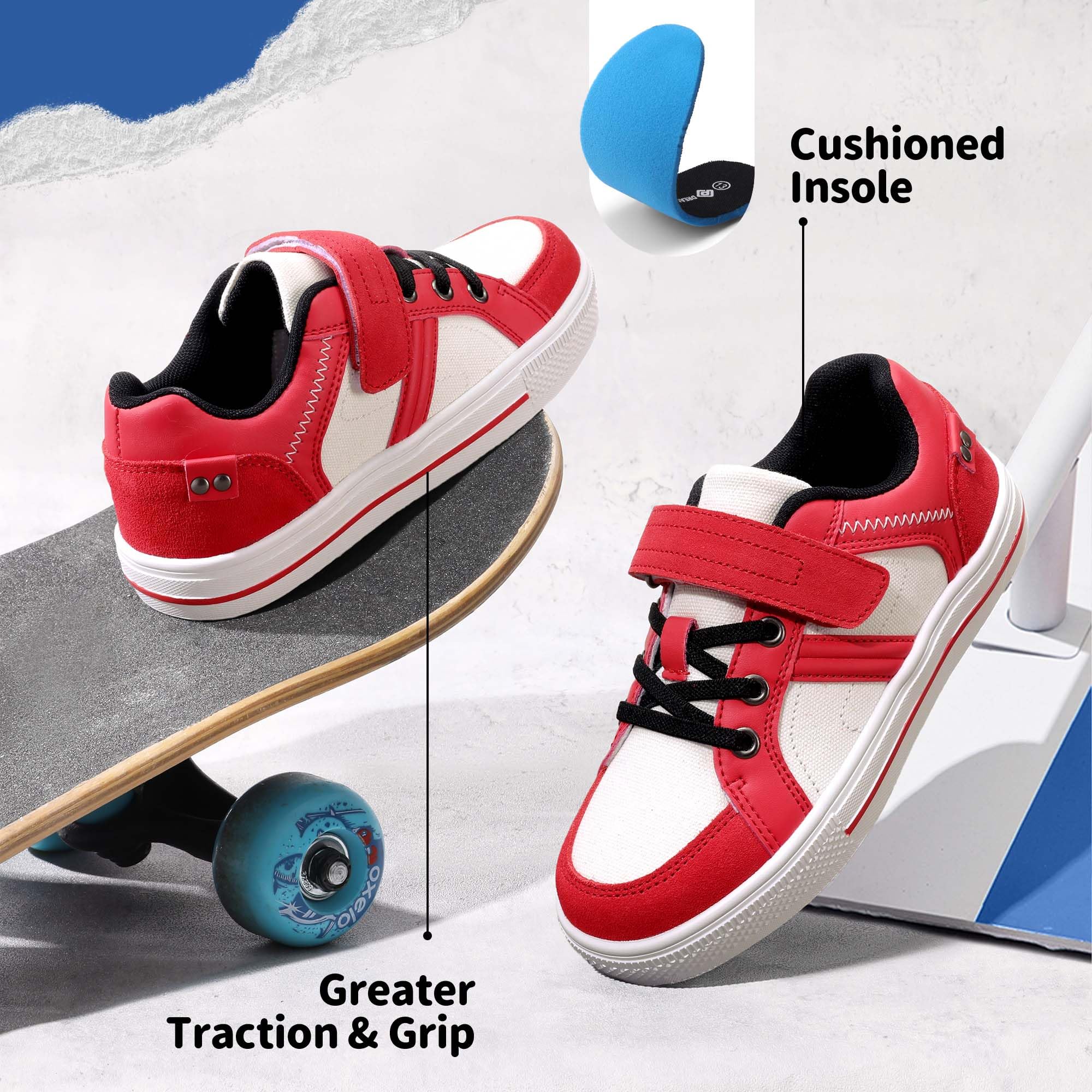 Dream Pairs Chłopięce modne trampki dziecięce niskie trampki buty do biegania wszystkie czarne rozmiar 6 US maluch / 5 dziecko UK 151014-K, rozmiar