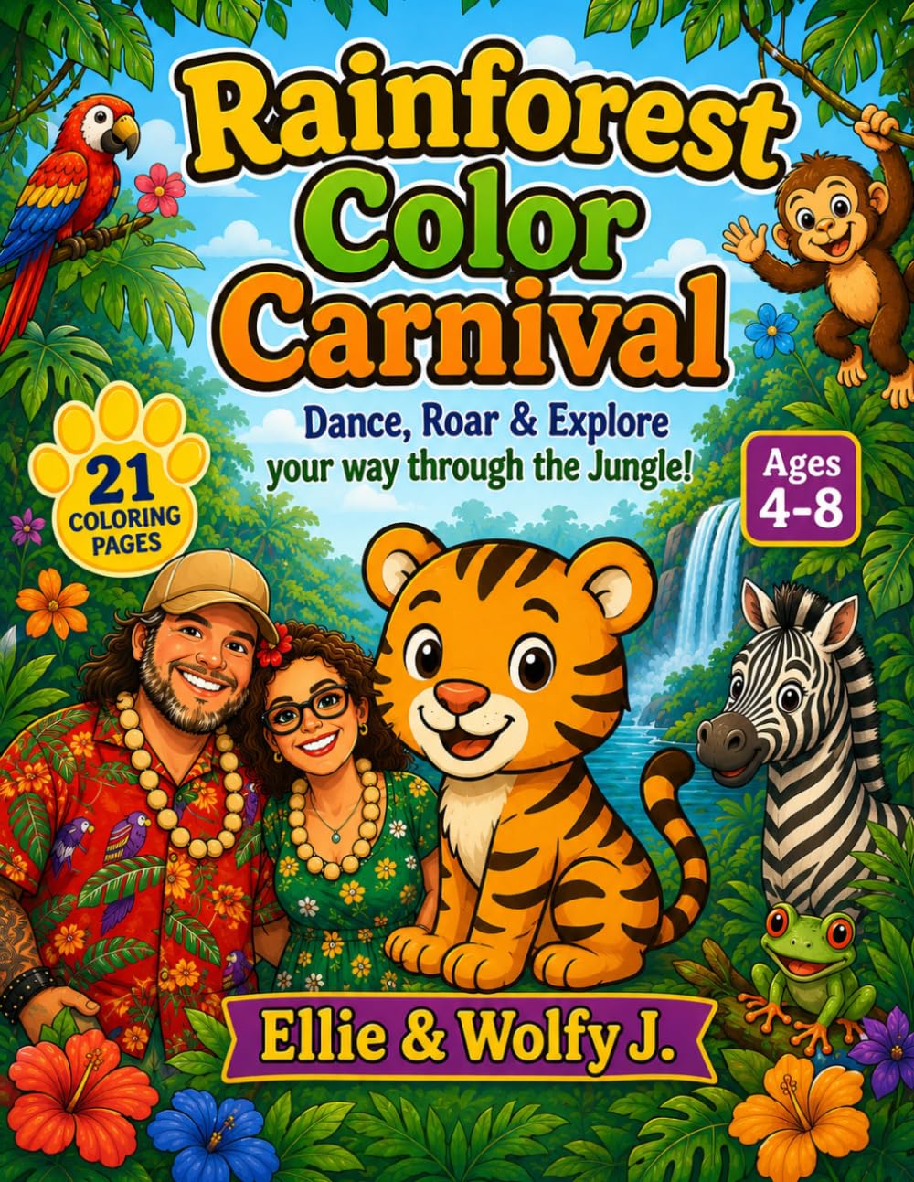 Rainforest Color Carnival: Dance, Roar & Explore Your Way Through the Jungle