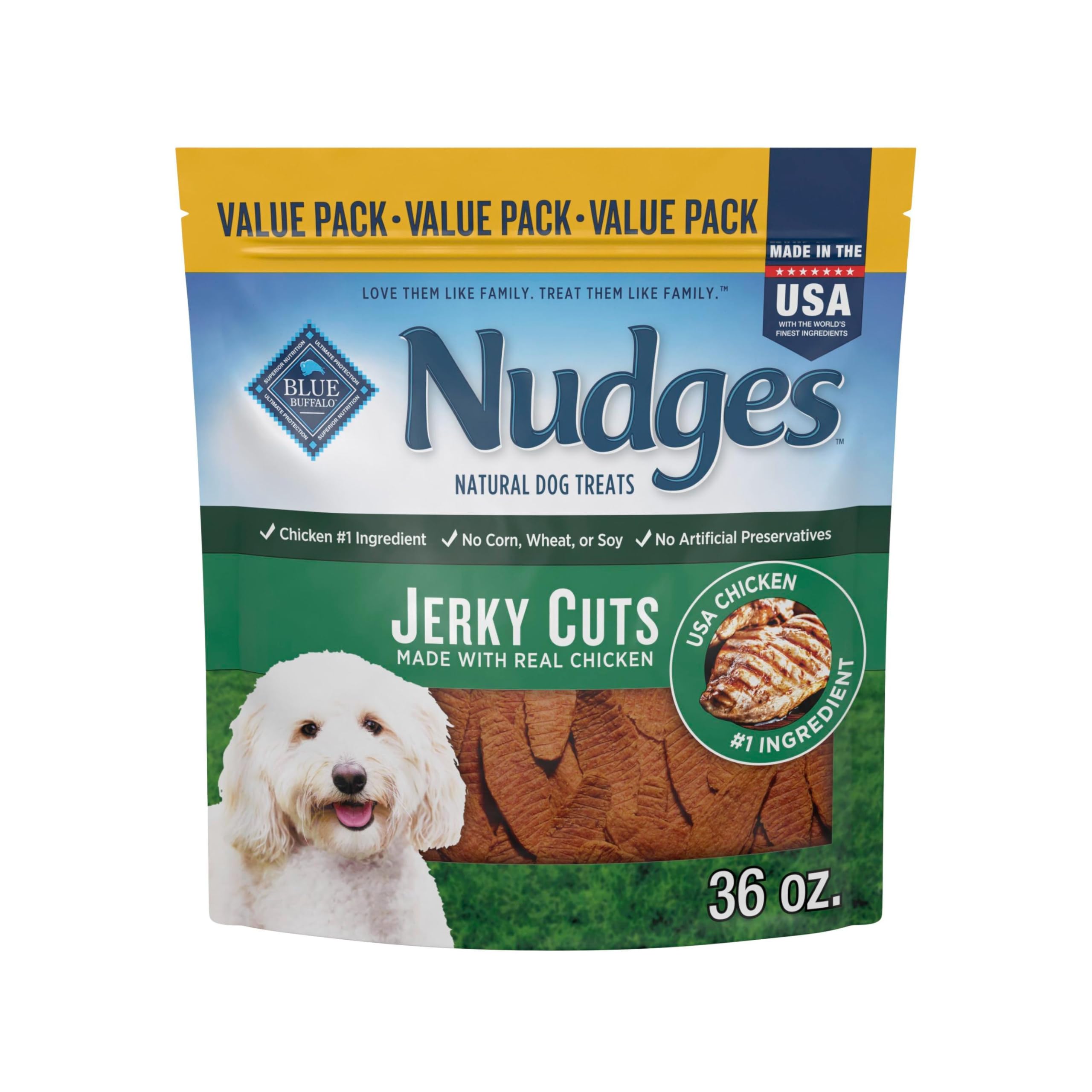 Blue Buffalo Nudges Jerky Cuts Natural Dog Treats Chicken