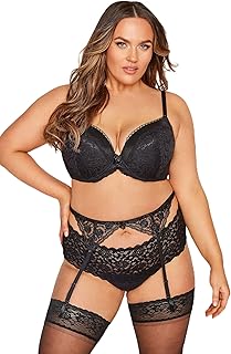 Yours Curve Narrow Lace Suspender Belt - Women\'s - Plus Size Curve