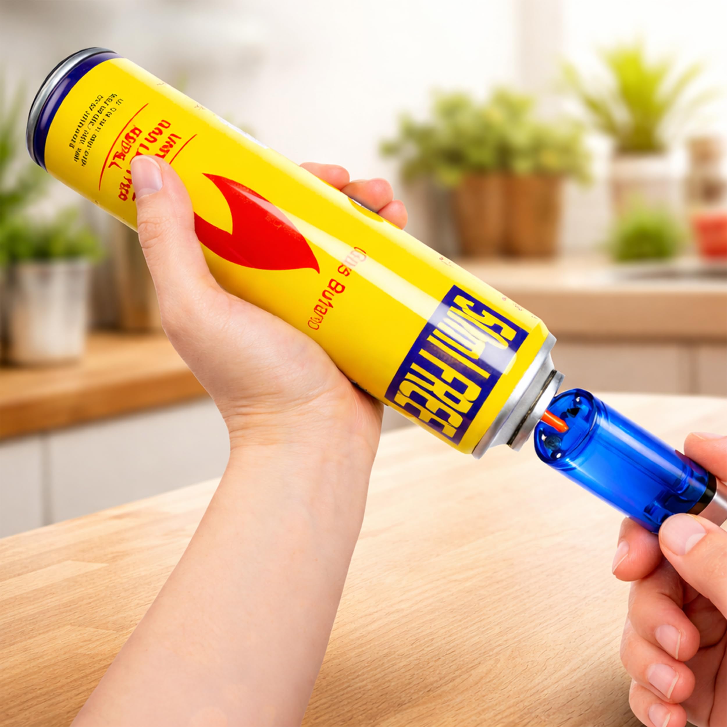 BESCH Pack de 12 Gas Butano para Mecheros 300ml – Recarga Universal para Encendedores Recargables, Compatible con Clipper, Válvula Precisa, Gas Ultra Refinado