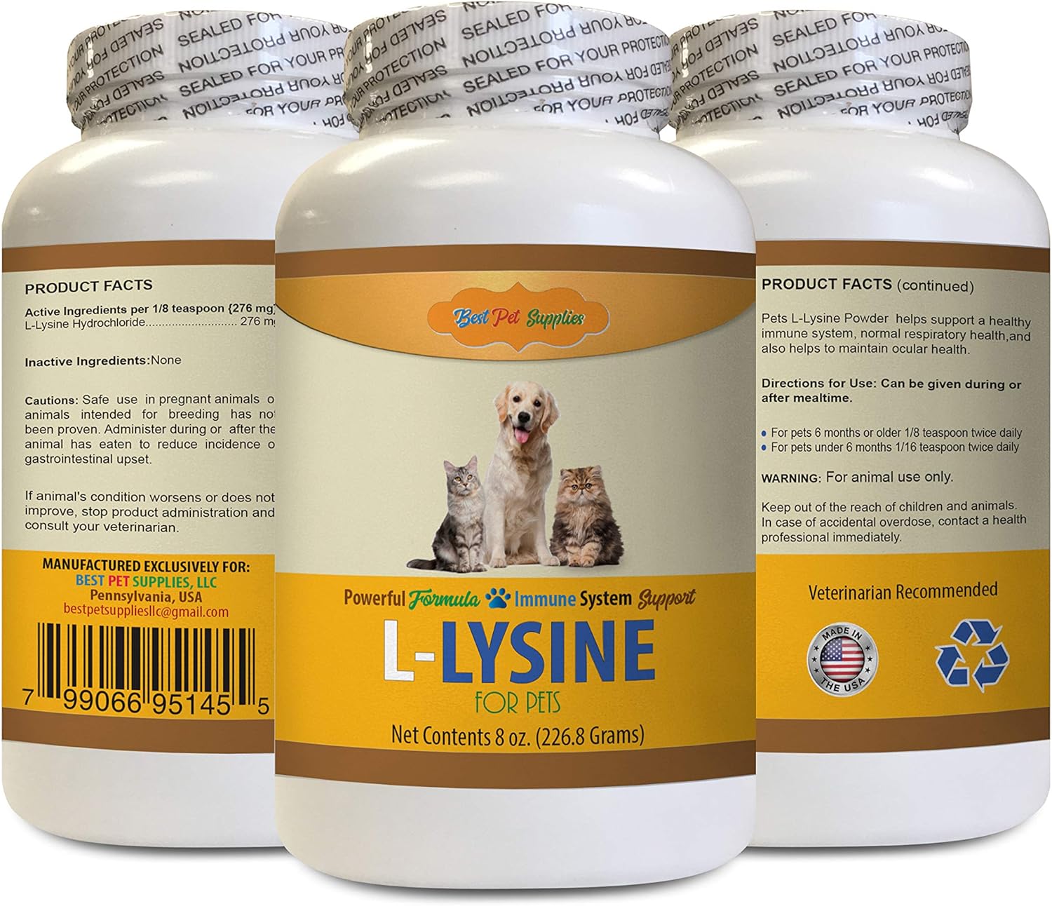cat immune support PREMIUM LLYSINE for PETS DOGS and