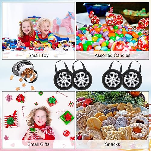 Miniatura 3 de 48 bolsas de mano no tejidas para fiestas de autos de carreras, con asas, suministros de fiesta de autos de carreras, regalos de dulces, golosinas