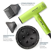 Vista 4 de Nano Titanium Professional Nano Light Ionic Dual-Voltage Lightweight Hair Dryer, Portable Travel Professional Styling Tool with Diffuser, Blow Dryer