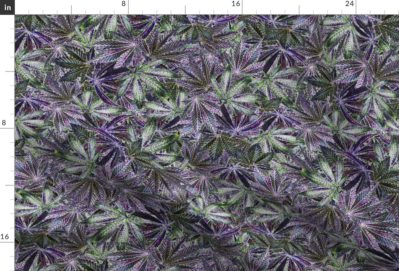 Spoonflower Fabric - Leaf Marijuana Cannabis Weed Grass Pot 420 Purple Green Printed on Upholstery Velvet Fabric Fat Quarter - Upholstery Home Decor Bottomweight Apparel