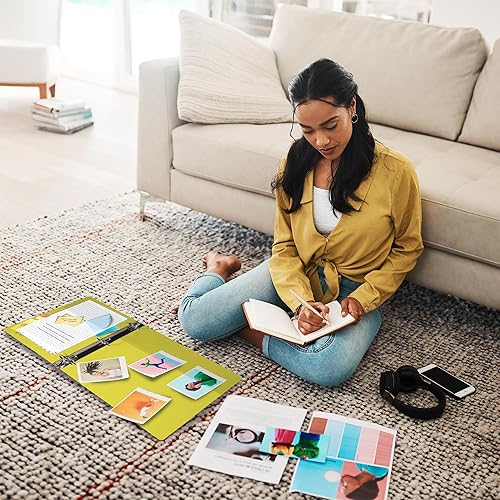 Vista 257 de Samsill Carpeta duradera de 1.5 pulgadas, fabricada en los Estados Unidos, carpeta de anillos en D, carpeta transparente personalizable, surtido