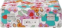 Vista 11 de Crosley CR8005F-GF Cruiser Plus - Tocadiscos de vinilo vintage de 3 velocidades con Bluetooth y maleta con altavoces integrados, diseño floral