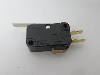 OMRON V-15G2-1C25-K 1.96 N MAX Operating Force, 15 AMP @ 250 VAC, Hinge Lever, Miniature Basic Switch, Quick-Connect TERMINALS #187, SNAP Action, SPDT