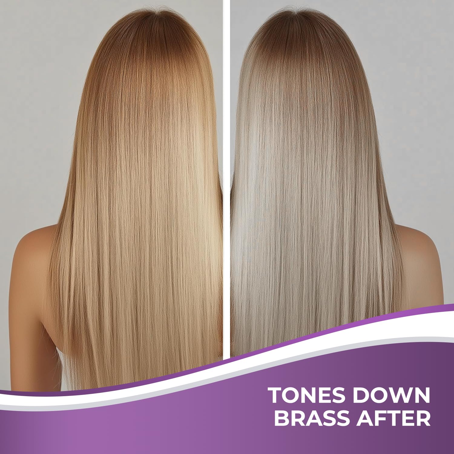 Karseell Blond Haarpflege Set mit Purple Haarmaske & Haaröl,500 ml+50 ml
