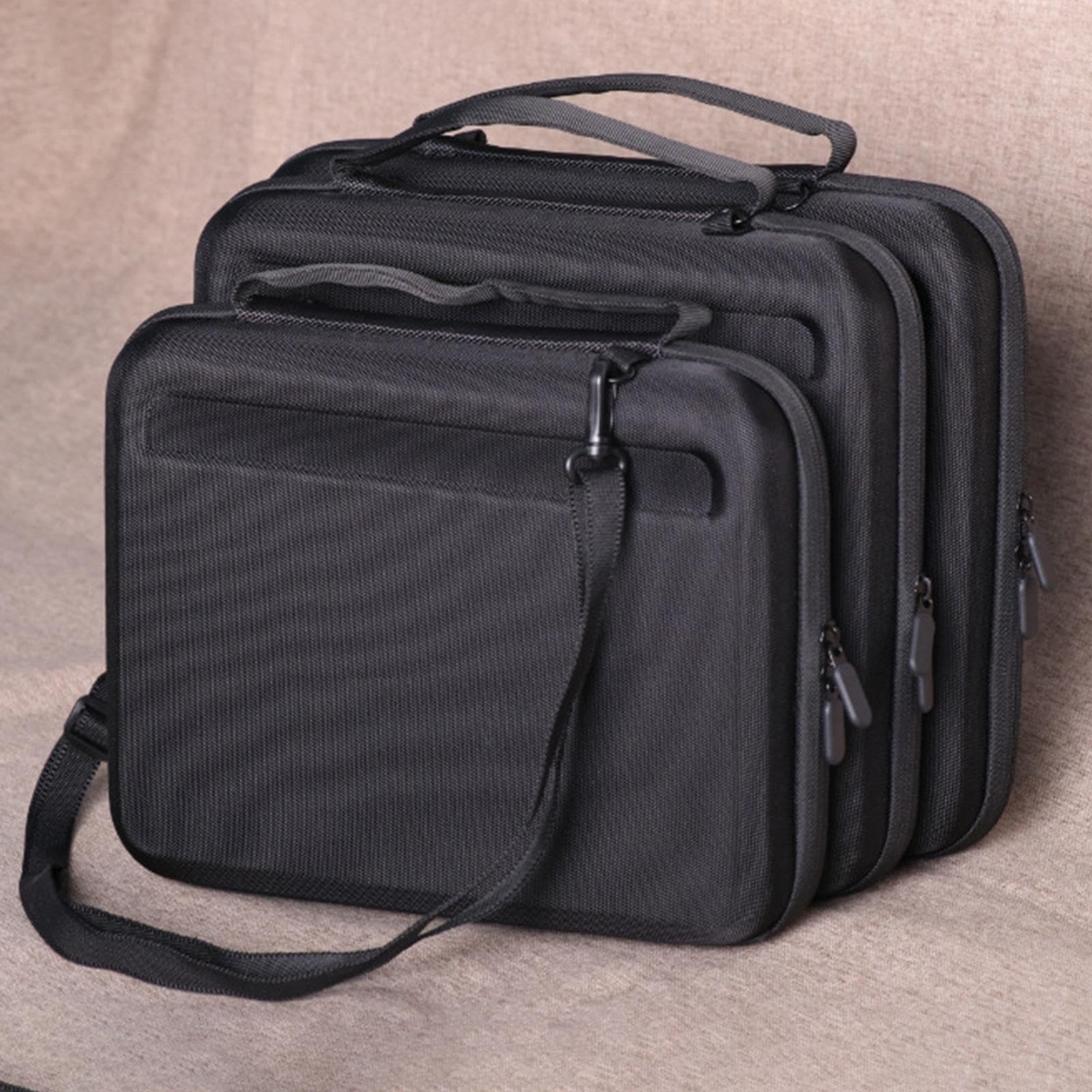 predolo Borsa rigida per laptop e tablet, borsa da viaggio versatile, con cerniera, per il tempo libero, per il lavoro, per computer, casual