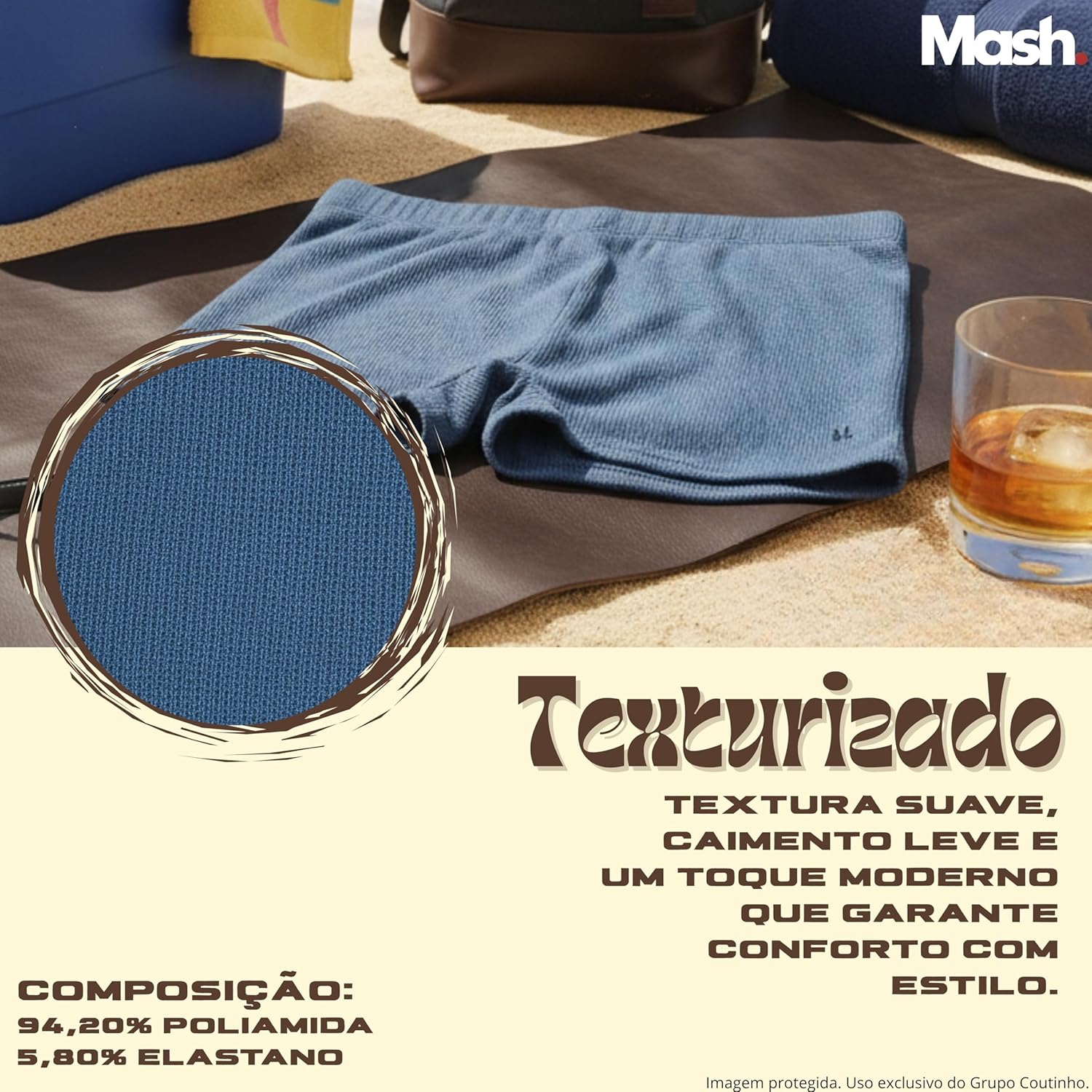 Sunga Boxer Mash Masculina Texturizada Cordão Ajustável UV50+ Verão Praia em promoção! Veja a oferta e mais achadinhos de Moda praia 3 Hoje é o melhor dia para comprar Sunga Boxer Mash Masculina Texturizada Cordão Ajustável UV50+ Verão Praia com aquele preço maroto! Promoção! Aproveite a oferta! 3