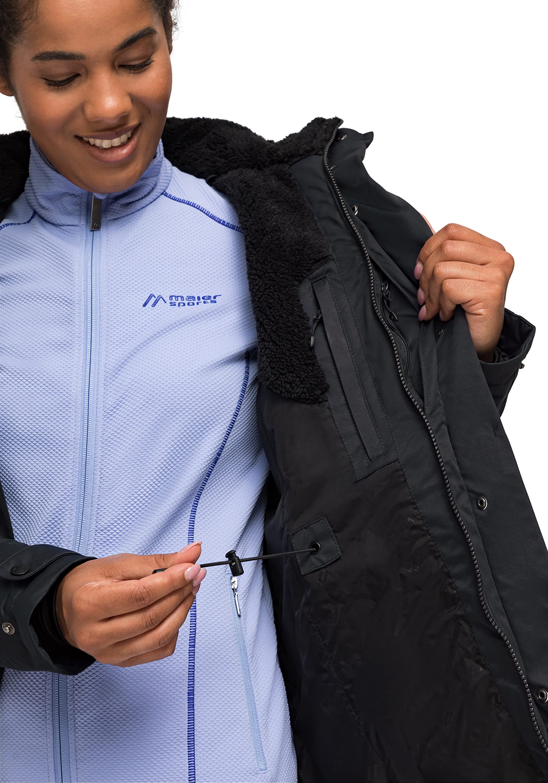 Maier Sports Lisa 2.1, Veste outdoor pour femmes, Manteau outdoor imperméable, Protection contre les intempéries mTEX et mTHERM pour une grande retenue de la chaleur, Sans PFC