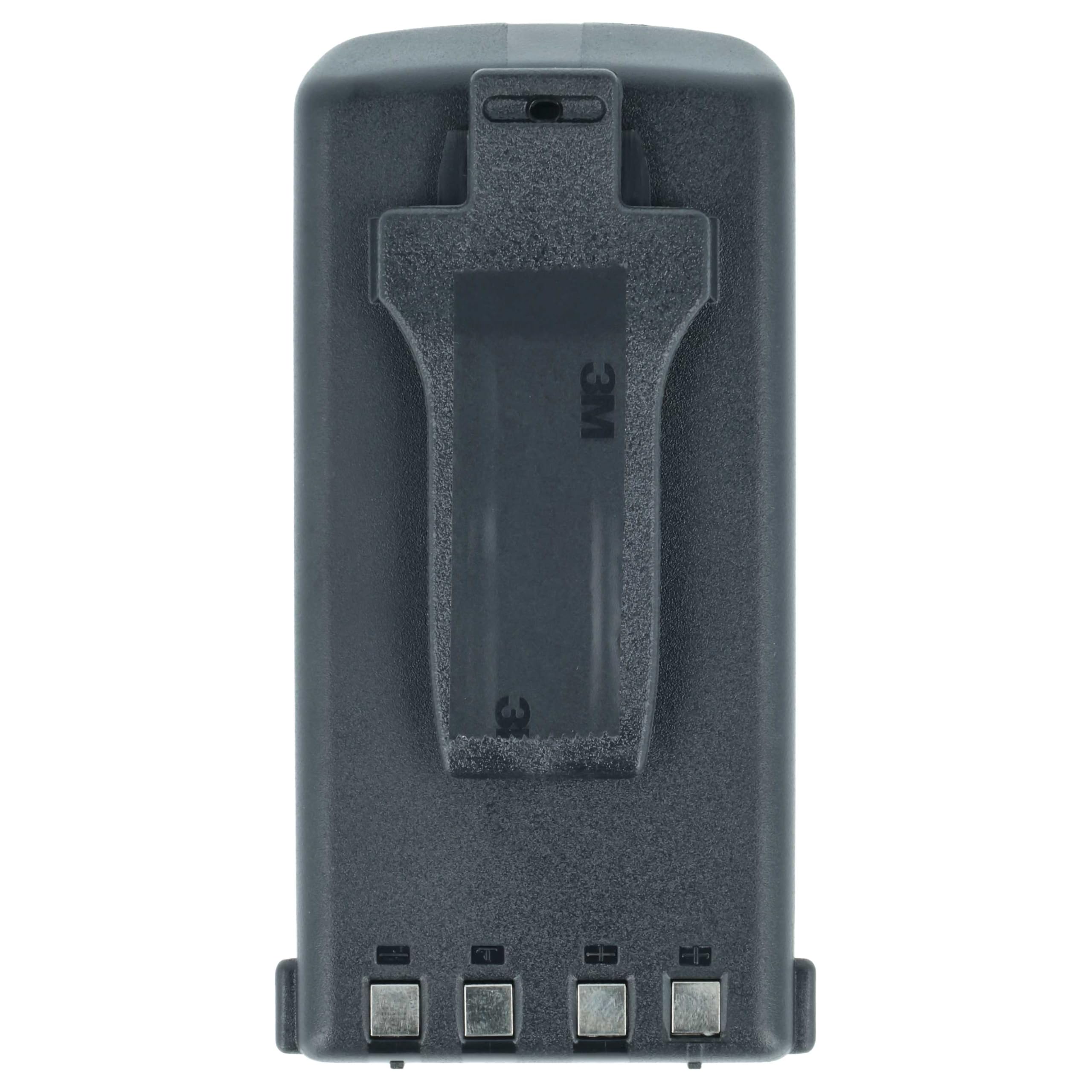 vhbw batteria compatibile con Kenwood TH-D7, TH-D7A, TH-D7AT, TH-D7E, TH-G71 radio (1100mAh, 7,2V, NiMH) + clip