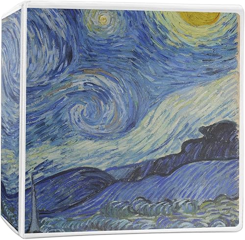 The Starry Night (Van Gogh 1889) - Carpeta de 3 anillas, 2 pulgadas