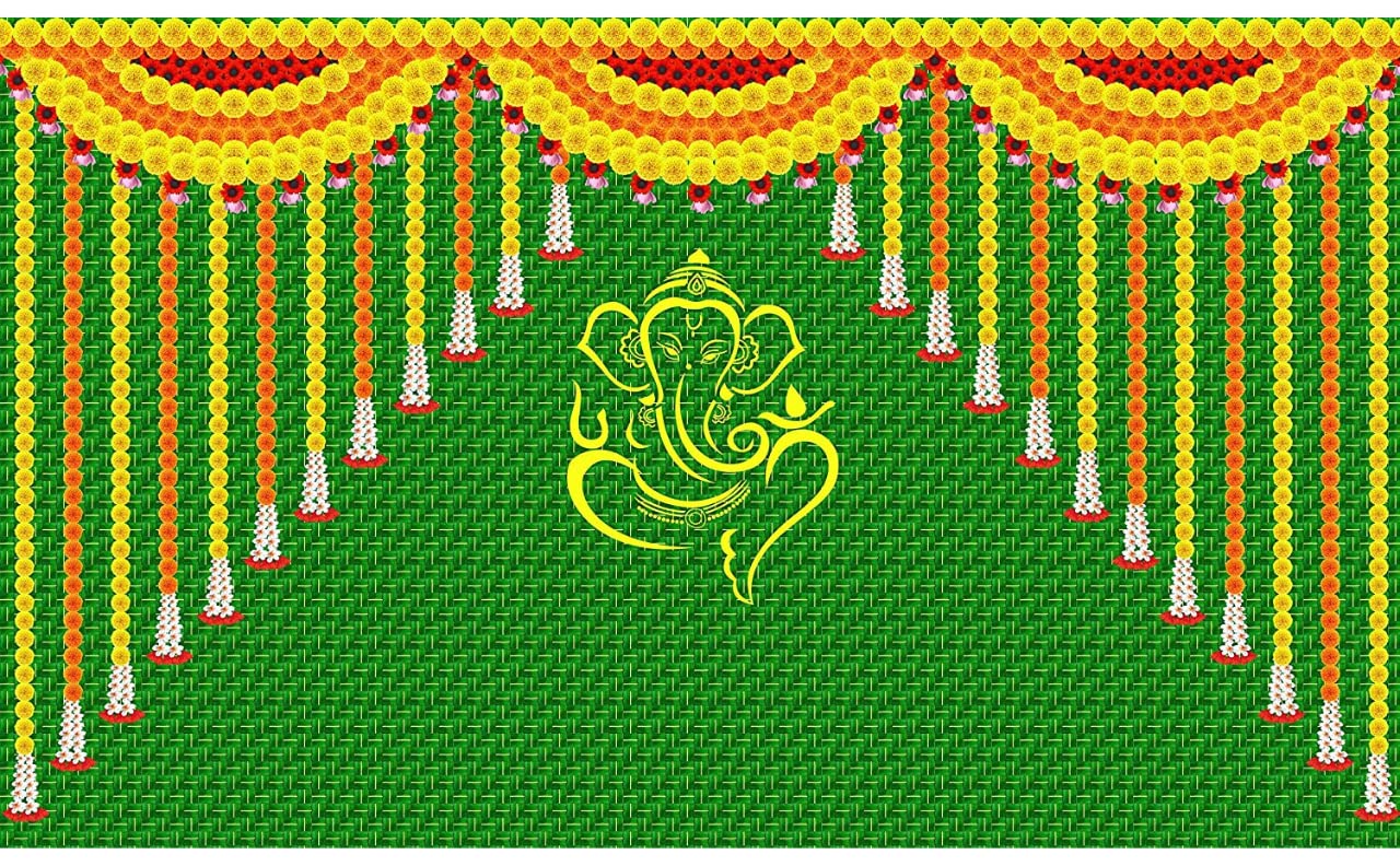 See full amazon price history chart for Sri Yagnaa - Backdrop Cloth for Pooja Decoration - M 31 - Traditional Background Curtain Cloth for Festival (8x5 Ft) (Ganesh on Green Coconut Leaf and Marigold Flowers Design Backdrop) Sri Yagnaa - Backdrop Cloth for Pooja Decoration - M 31 - Traditional Background Curtain Cloth for Festival (8x5 Ft) (Ganesh on Green Coconut Leaf and Marigold Flowers Design Backdrop) (B0BX3WSPK6) Amazon Price History, Amazon Price Tracker