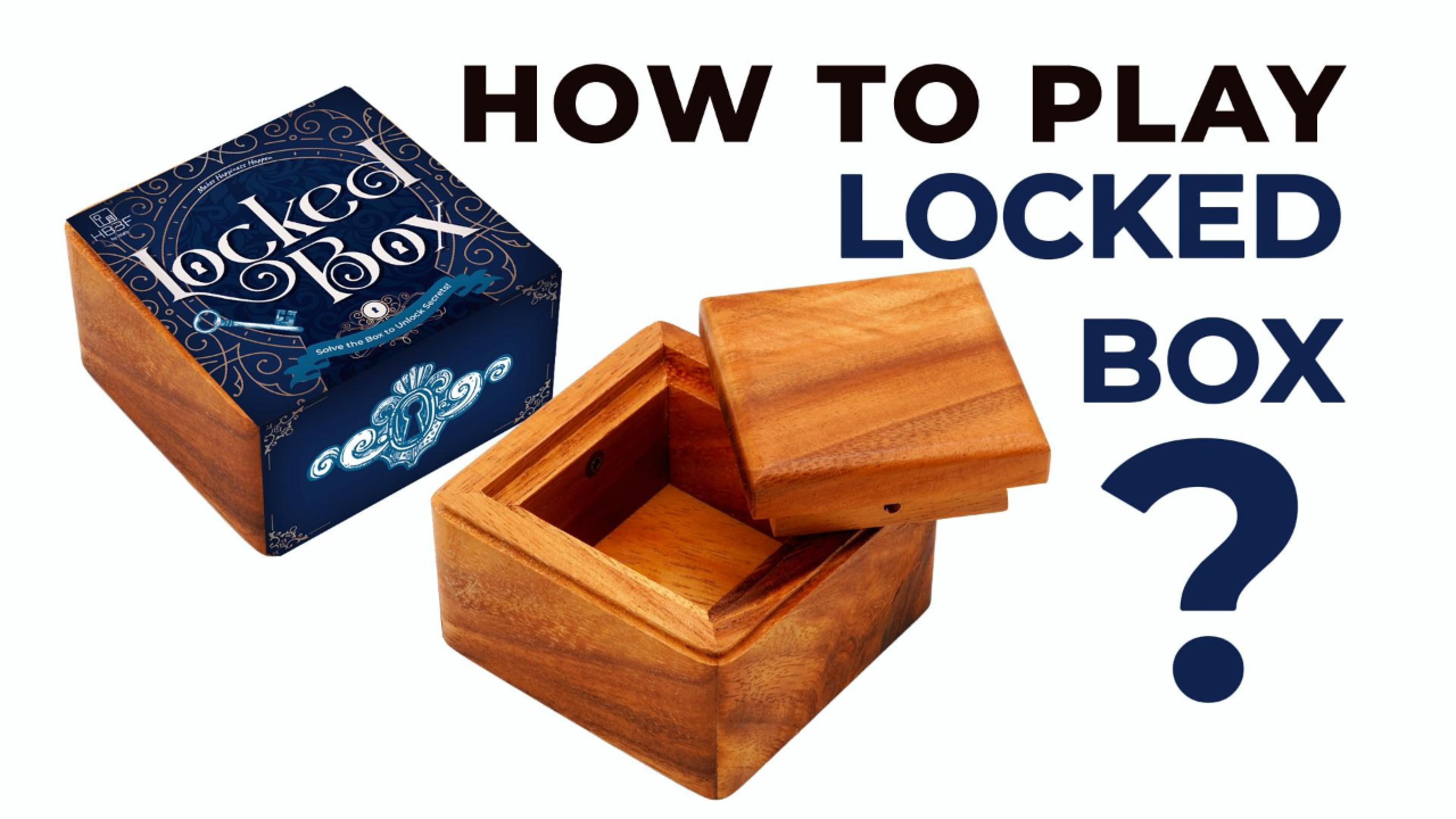 Amazon.com: BSIRI Locked Box- Secret Box Brain Teaser Wooden