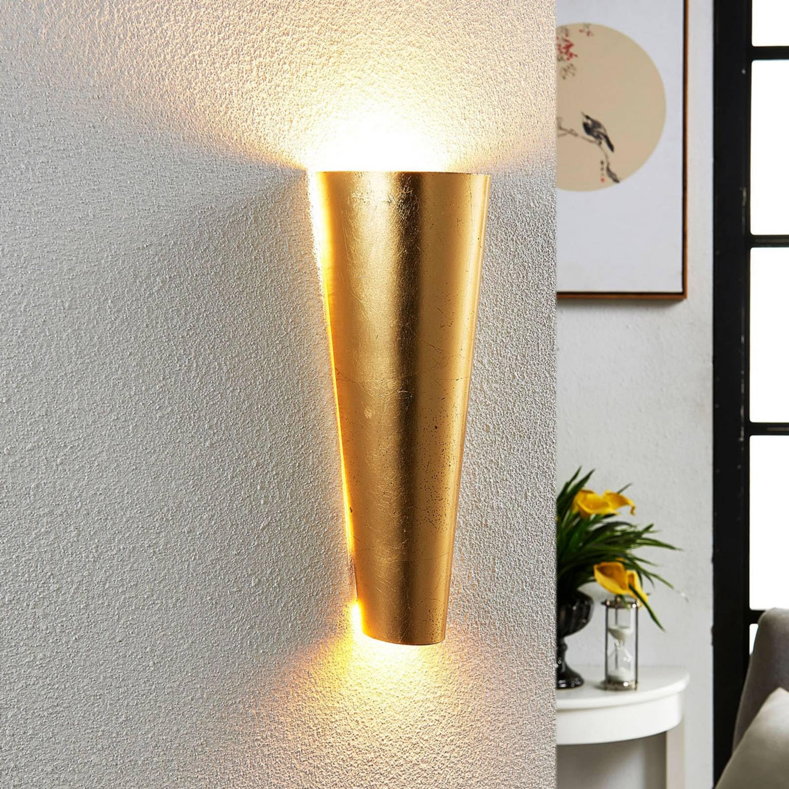 Lindby Wandleuchte, Wandlampe Innen Conan (Modern) in Gold/Messing aus Metall (2 flammig G9) - Wandstrahler Wandbeleuchtung Schlafzimmer Wohnzimmer Wohnzimmerleuchte