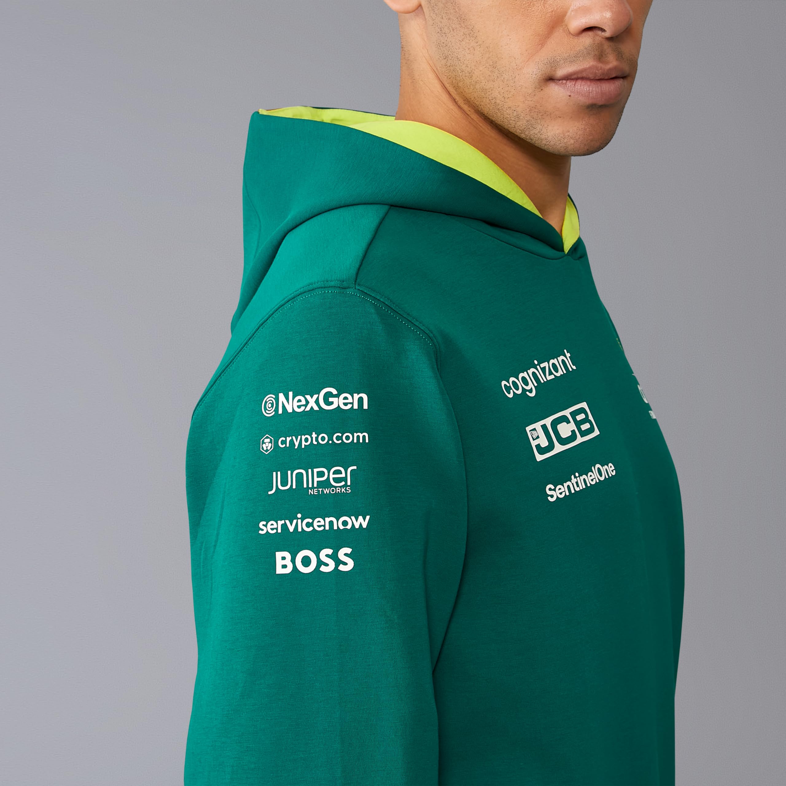 Aston Martin F1 Sudadera con Capucha 2024 - Hombre - Verde - Talla: XXL