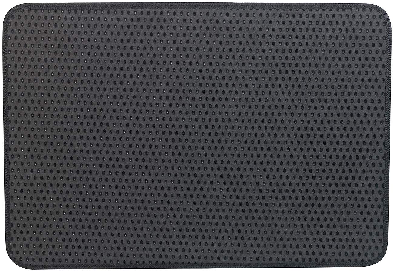 Katzenklovorleger: 2er-Set wasserdichte Katzenklo-Vorleger mit Wabenstruktur, 65 x 45 cm (Katzenstreumatte XXL, Katzenkloteppich)