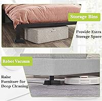 Vista 4 de Elevador de cama de 1 pulgada, 2 pulgadas, 3 pulgadas, 4 pulgadas, 6 pulgadas, 8 pulgadas de alta resistencia, elevador de muebles de gran