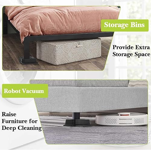 Miniatura 10 de Elevadores de cama de 2 pulgadas, 3 pulgadas, 4 pulgadas, 6 pulgadas, 8 pulgadas, resistente, elevador de muebles de gran tamaño para sofá, mesa,