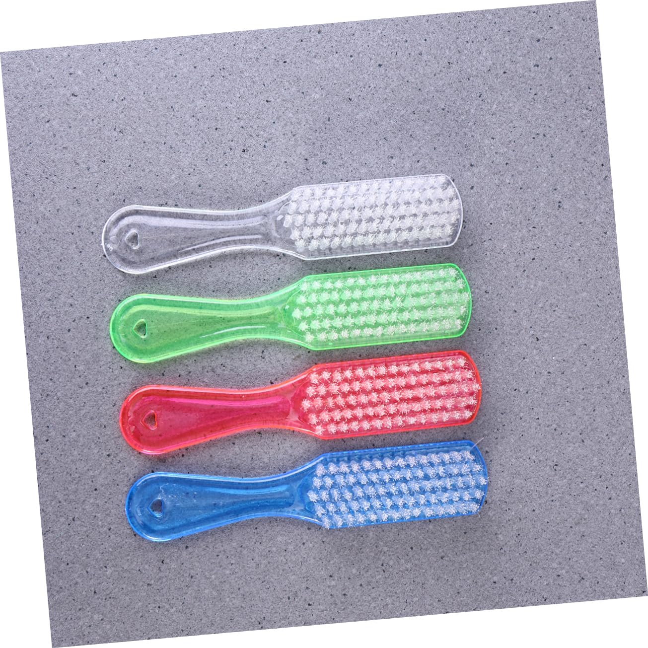 KOMBIUDA 4 Cepillos de Plástico para Limpiar Zapatos y Ropa Mango Ergonómico Fácil de Agarrar, Diseño Práctico para Uso Hogar y Diversos Proyectos Color Aleatorio