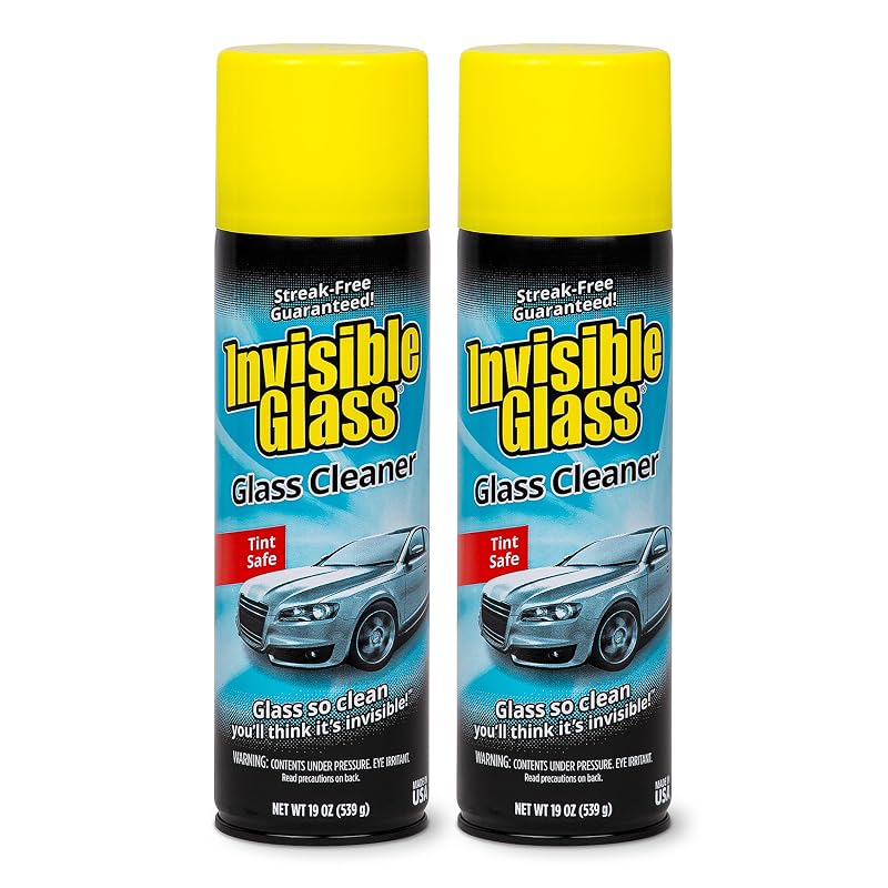 Invisible Glass Limpador de Vidros Automotivos em Espuma, Sem Fragrância, 91164-2PK, 2 latas de 562 mL