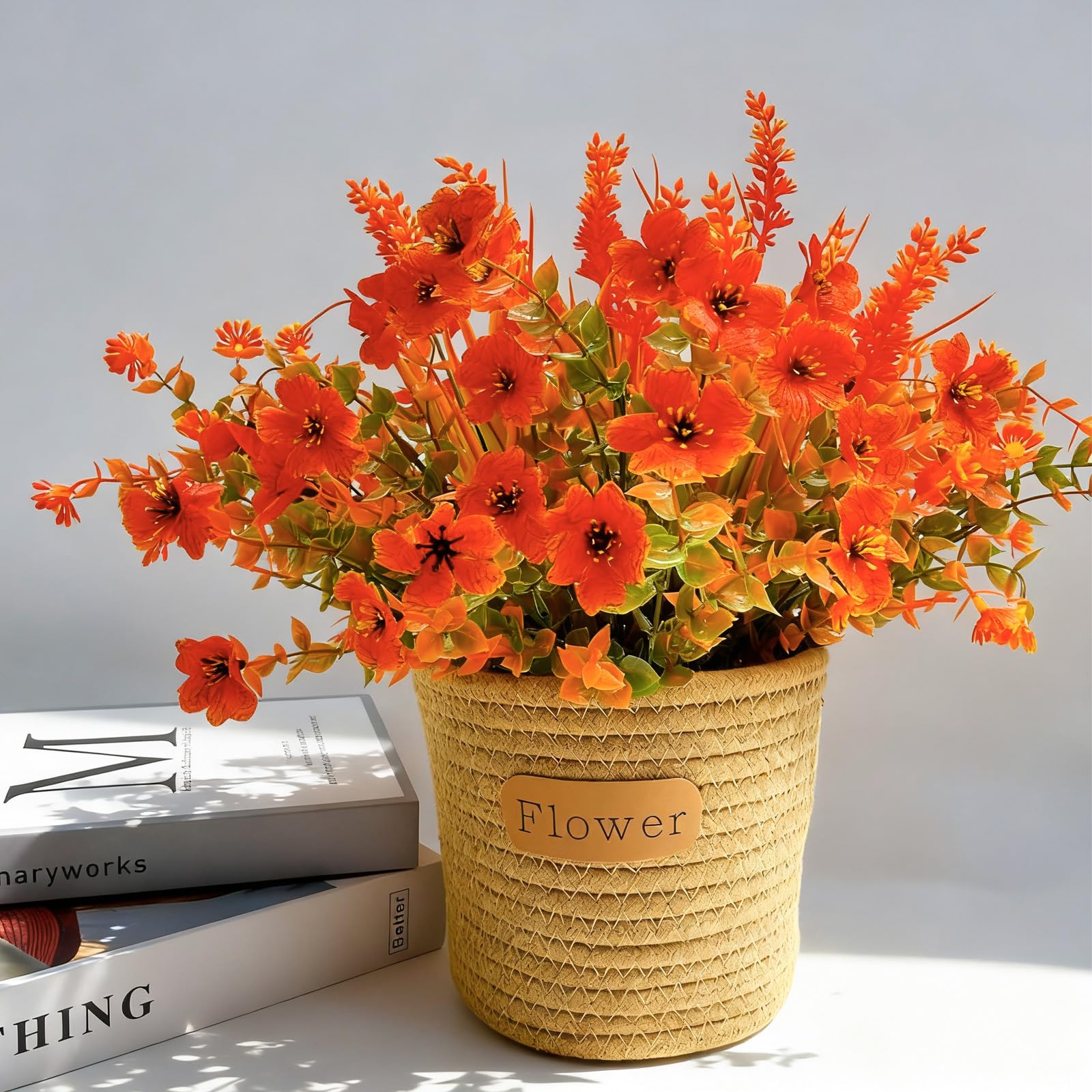 Amazon.de: Jadeunm 6 Bndel Knstliche Herbstblumen Knstlich Herbststrau  Kunstblumen Herbst Deko Herbstpflanzen Herbstbltter Zweige Kunstpflanzen  Wetterfest fr Balkon Herbst Tischdeko Drinnen Drauen