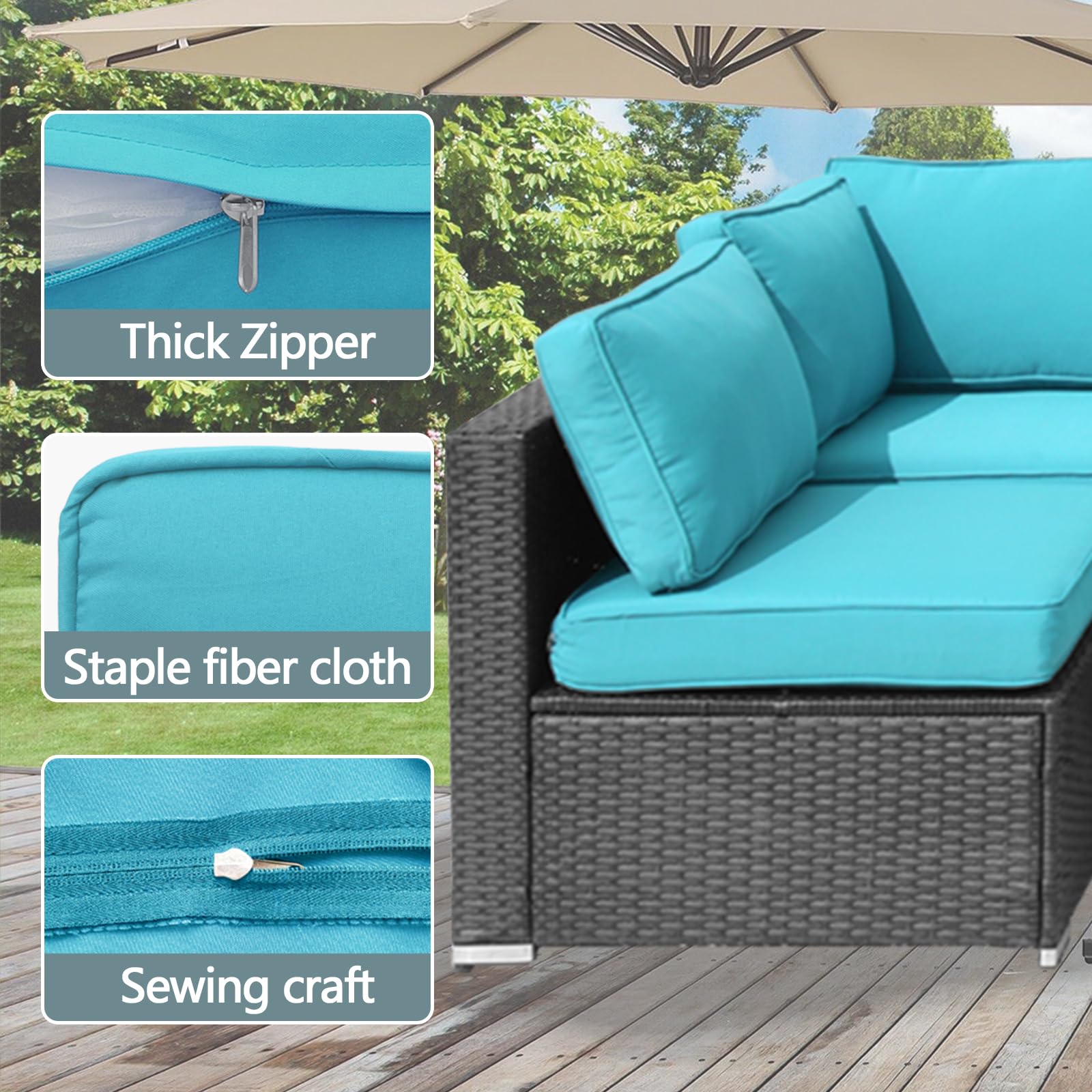 Cushion Slipcovers Outdoor Seat Covers Replacement Patio Furniture