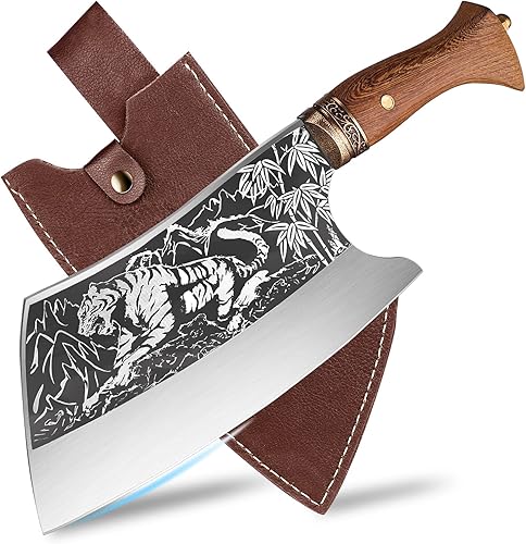 Huusk - Cuchillo japonés de chef japonés cuchillo de deshuesar de 78 pulgadas para cortar carne cuchillo de deshuesar vikingo cuchillo de carne de