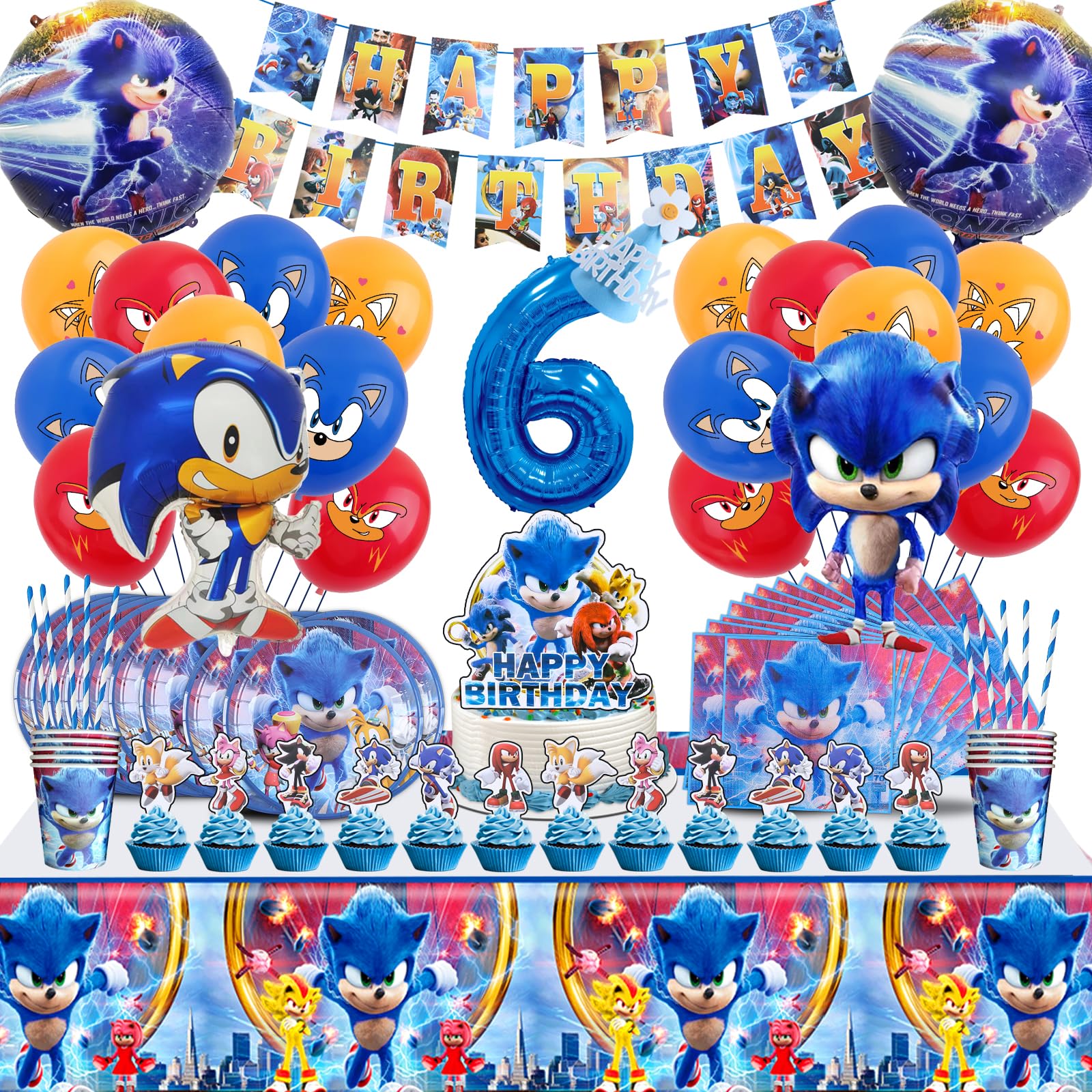 Soni 6 años Decoraciones Cumpleaños, Soni 6 años Globos Cumpleaños, Soni 6 años Vajilla Cumpleaños, Decoraciones tarta Cumpleaños 6 años, Decoraciones Cumpleaños 6 años, Kit Fiesta Cumpleaños 6 años