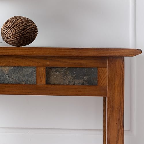 Vista 48 de Leick Home Beckett 24032 Beckett - Soporte de pasillo con estante para sala de estar, pasillo, entrada, antracita/peltre