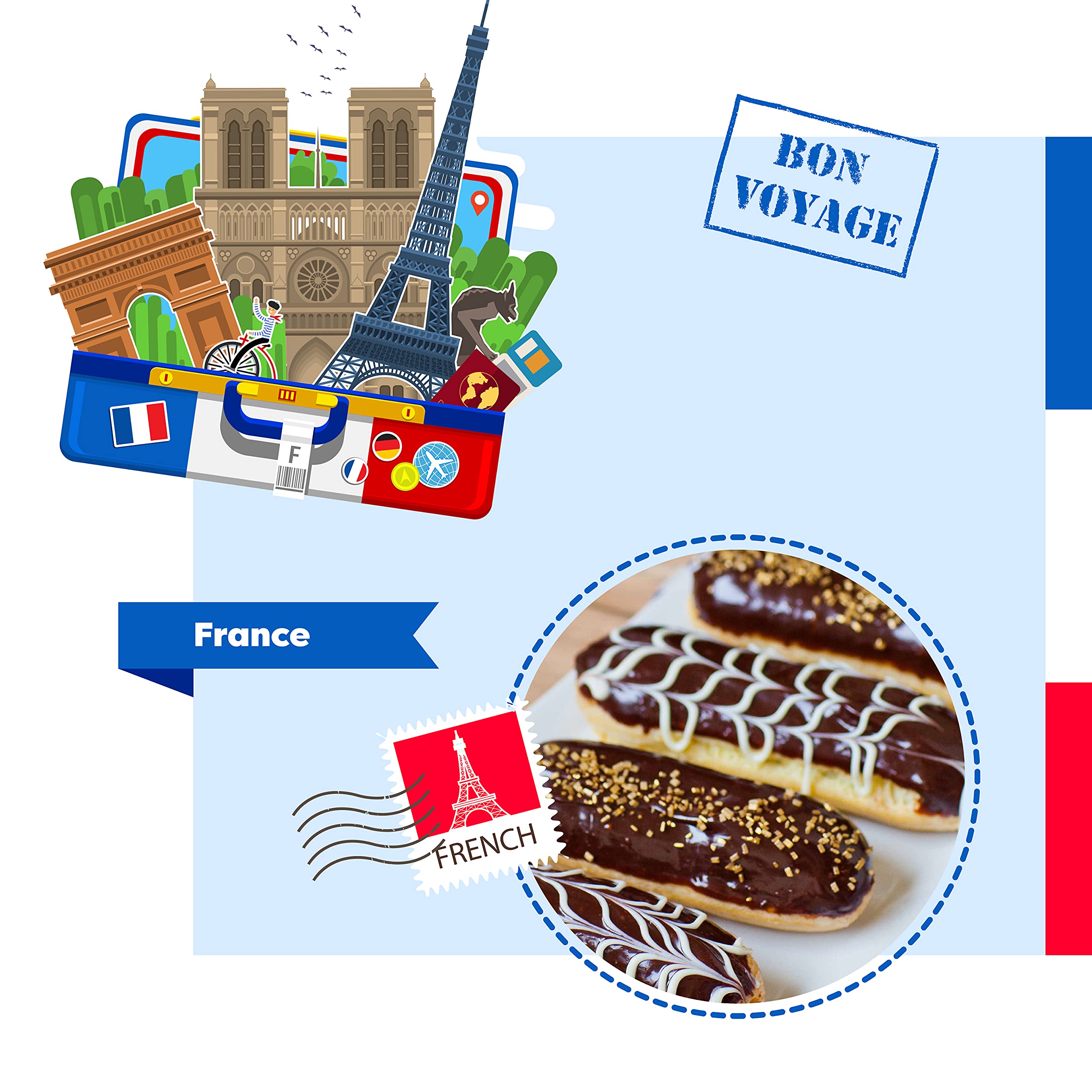 Baketivity Bake-A-Camp Kids Baking Set for Cultural Awareness. Includes 4 Baking Kits for Kids with Pre-Measured Ingredients with Each Baking Kit Containing Ingredients for a Different Cultural Food.