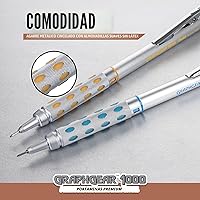 Vista 4 de Pentel GraphGear 1000 - Lápiz de dibujo automático (0.3mm), acentos negros, 1 unidad (PG1013G)