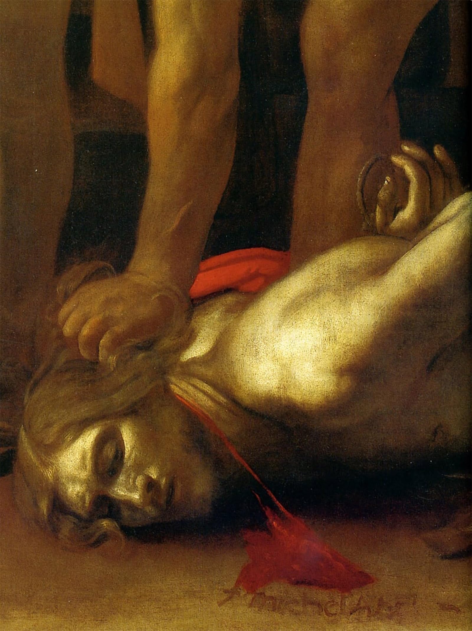 SERENDIPITP Vintage Picture Print on Canvas Wall Art Poster the Beheading of St John the Baptist by Merisi Caravaggio Artwork Print Poster for Wall Decor 60x90cm