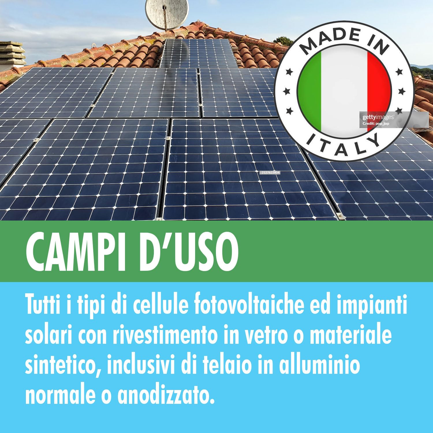 EKO PANNEL LT 20 Detergente per Pannelli Fotovoltaici, detergente cellule fotovoltaiche ed impianti solari, Concentrato