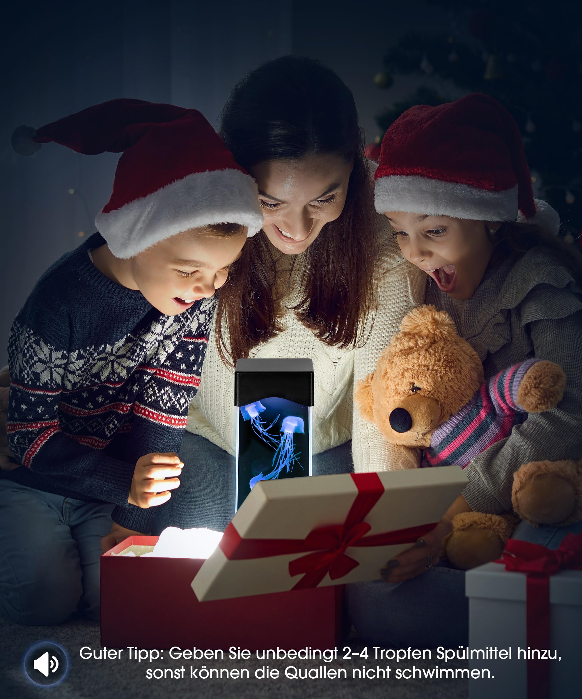 Quallen Lamp, Lavalampe Quallenlampe Jellyfish Lamp Aquarium Lampe Quallen Aquarium Stimmungslampe Dekoration, Weihnachtsgeschenke für Männer Kinder Erwachsene