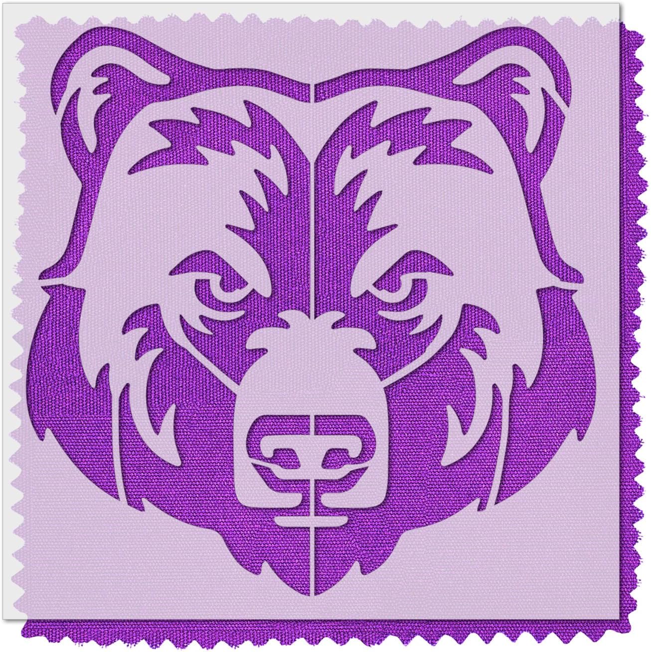 Stencil Stop Grizzly Bear Head Stencil - Reusable for DIY Projects, Painting, Drawing, Crafts - 14 Mil Mylar Plastic (18 x 18 inches)