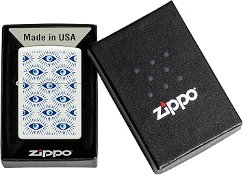 Zippo Flame Logo Cerulean Blue Lighter, 1071