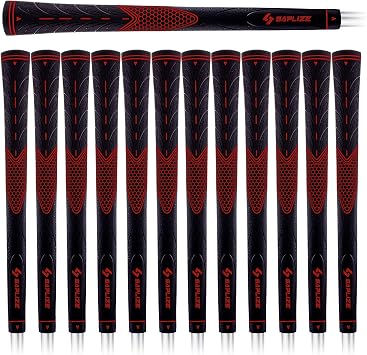 13 SAPLIZE Saprize Non-Slip Rubber Golf Grips for Iron and Wood Clubs 4 Color Options