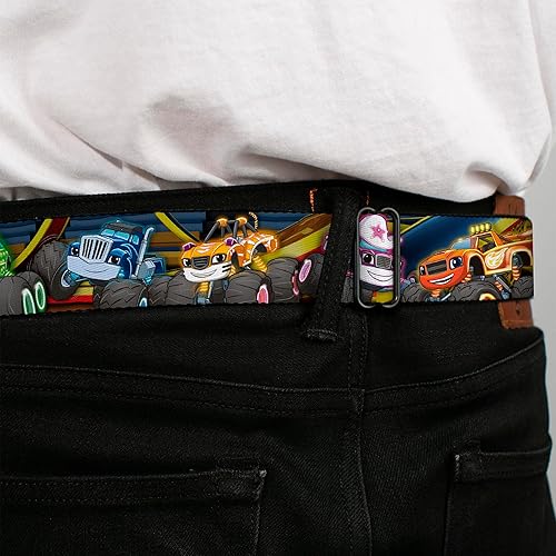 Miniatura 4 de Blaze and the Monster Machines - Cinturón de seguridad Big Buckle-Down para niños, 1.0 pulgadas de ancho, 20-36 pulgadas de largo, ancho, largo