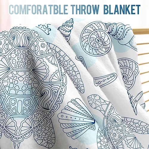 Miniatura 3 de Levens Manta de tortuga marina, regalos para mujeres y niñas, decoración de animales del océano para sofá, cama, sofá, viajes, cumpleaños o Navidad,