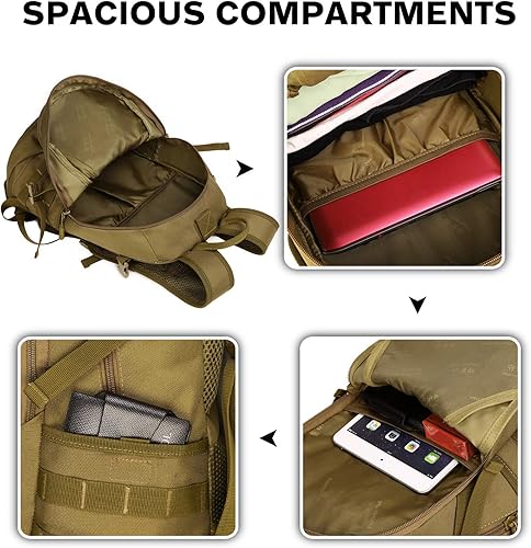 Miniatura 5 de Protector Plus Mochila táctica para motocicleta, pequeña bolsa de ciclismo militar (incluye paquete)