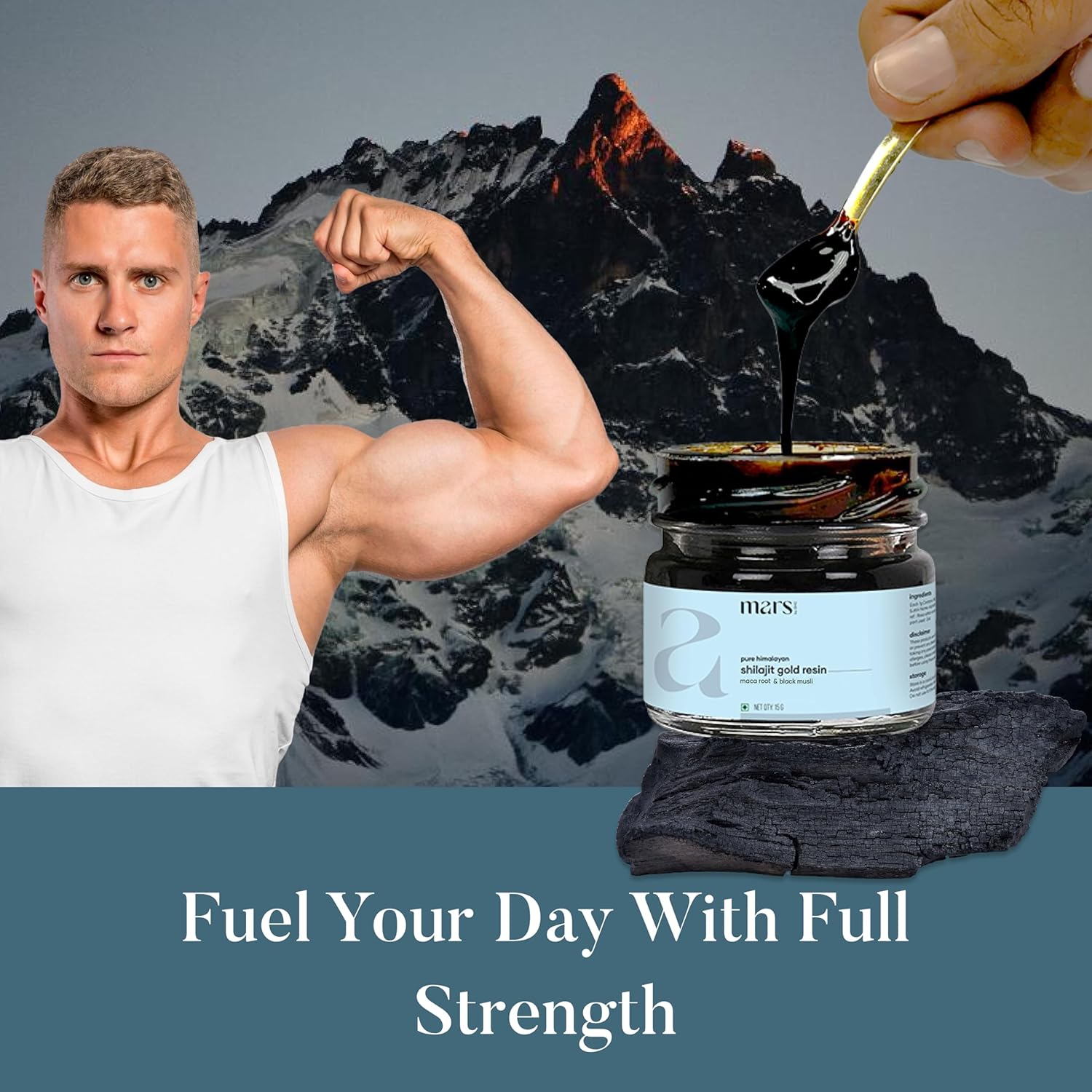 Mars Pure Himalayan Shilajit Gold (Resin) | Premium Organic Shilajit Sourced from High-Altitude Himalayas | Natural Energy, Strength & Stamina Booster | Resin for Overall Well-Being -15 g (Pack of 1) - Image 8