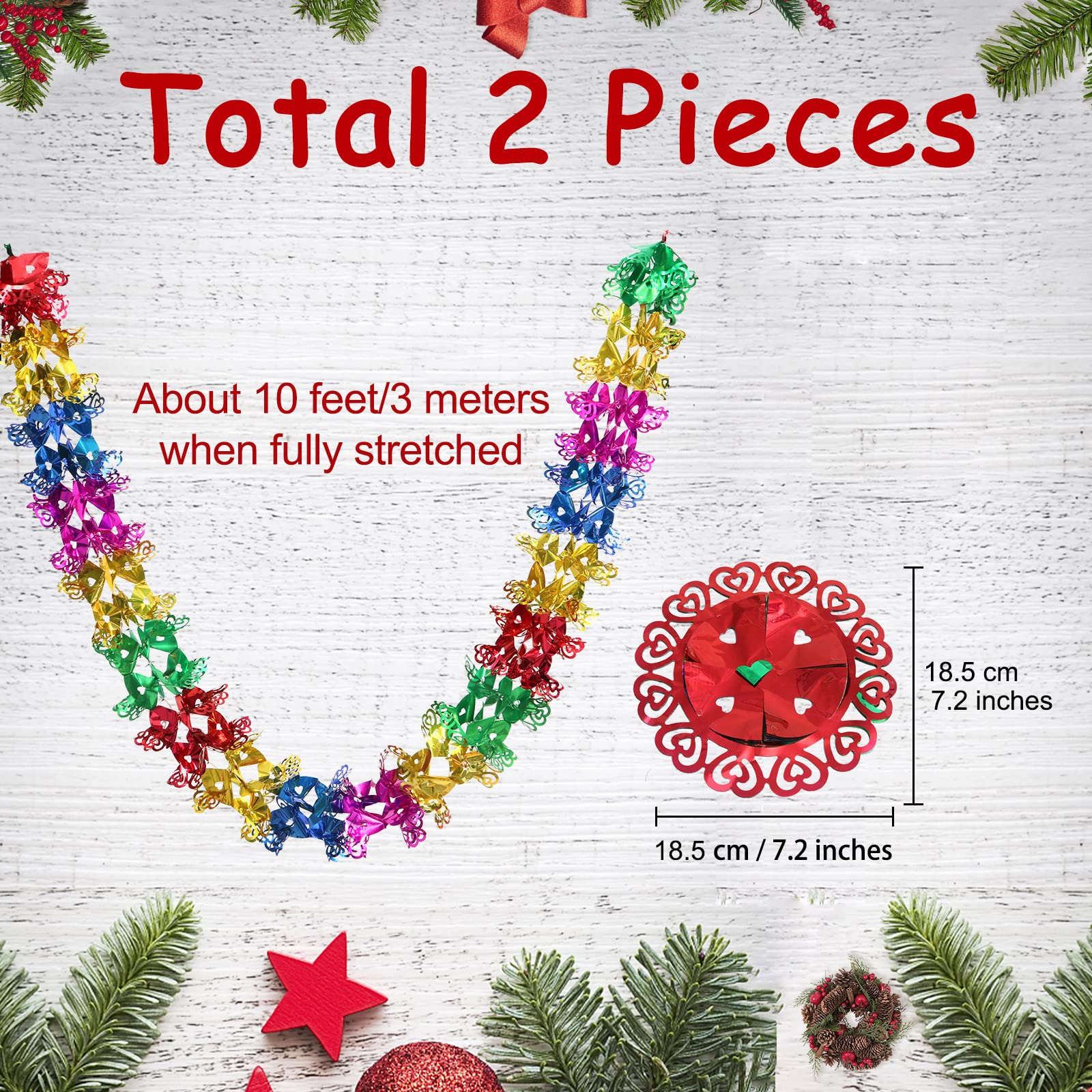 Skystuff 2Pcs Christmas Ceiling Decorations - Image 2