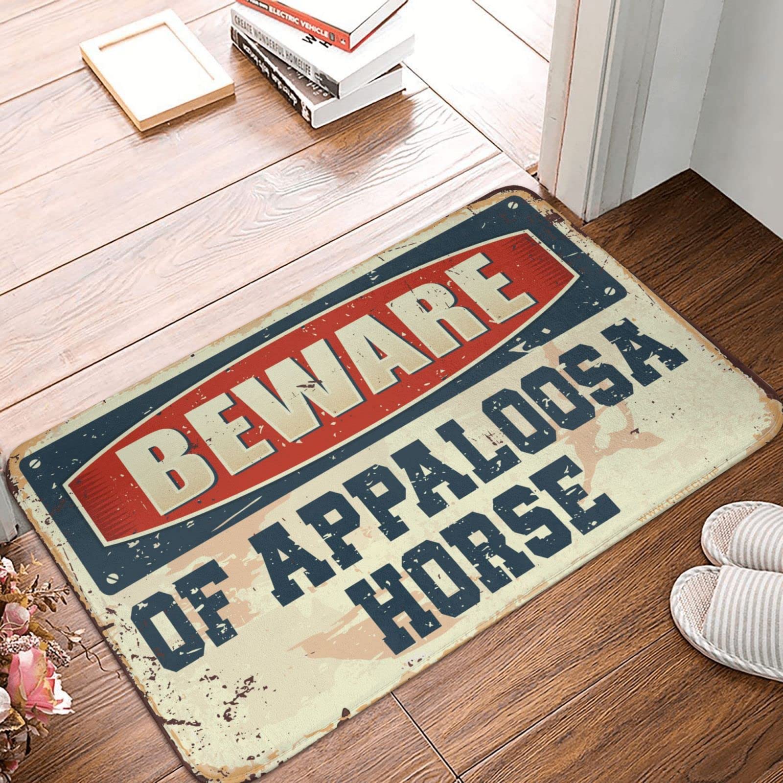 Tapis de bain Farmhouse Attention à l'Appaloosa grand tapis de salle de bain