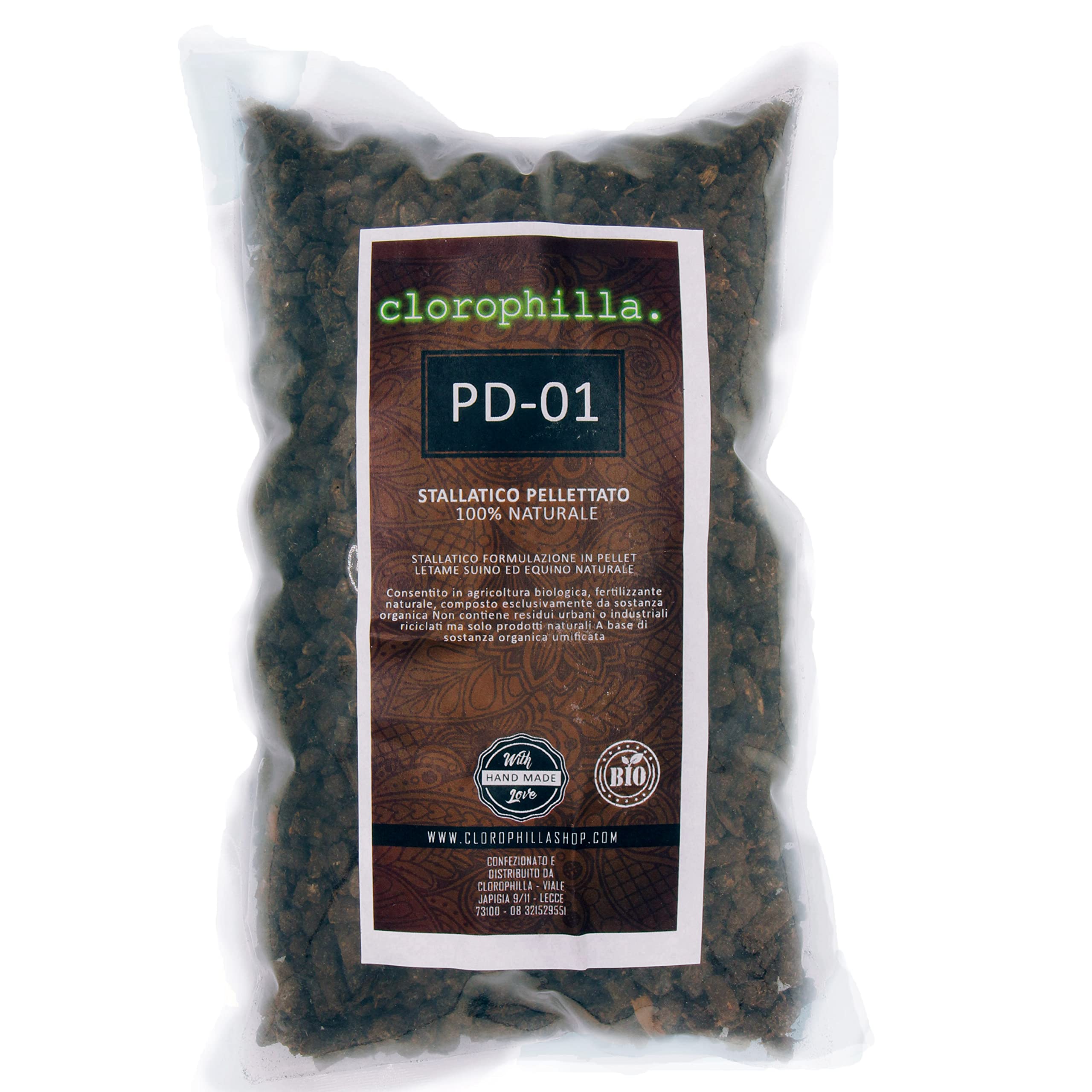 Stallatico Pellettato GSW 512HP - Concime Biologico Per Orto, Prato E Piante, Secchio 3,5 Kg