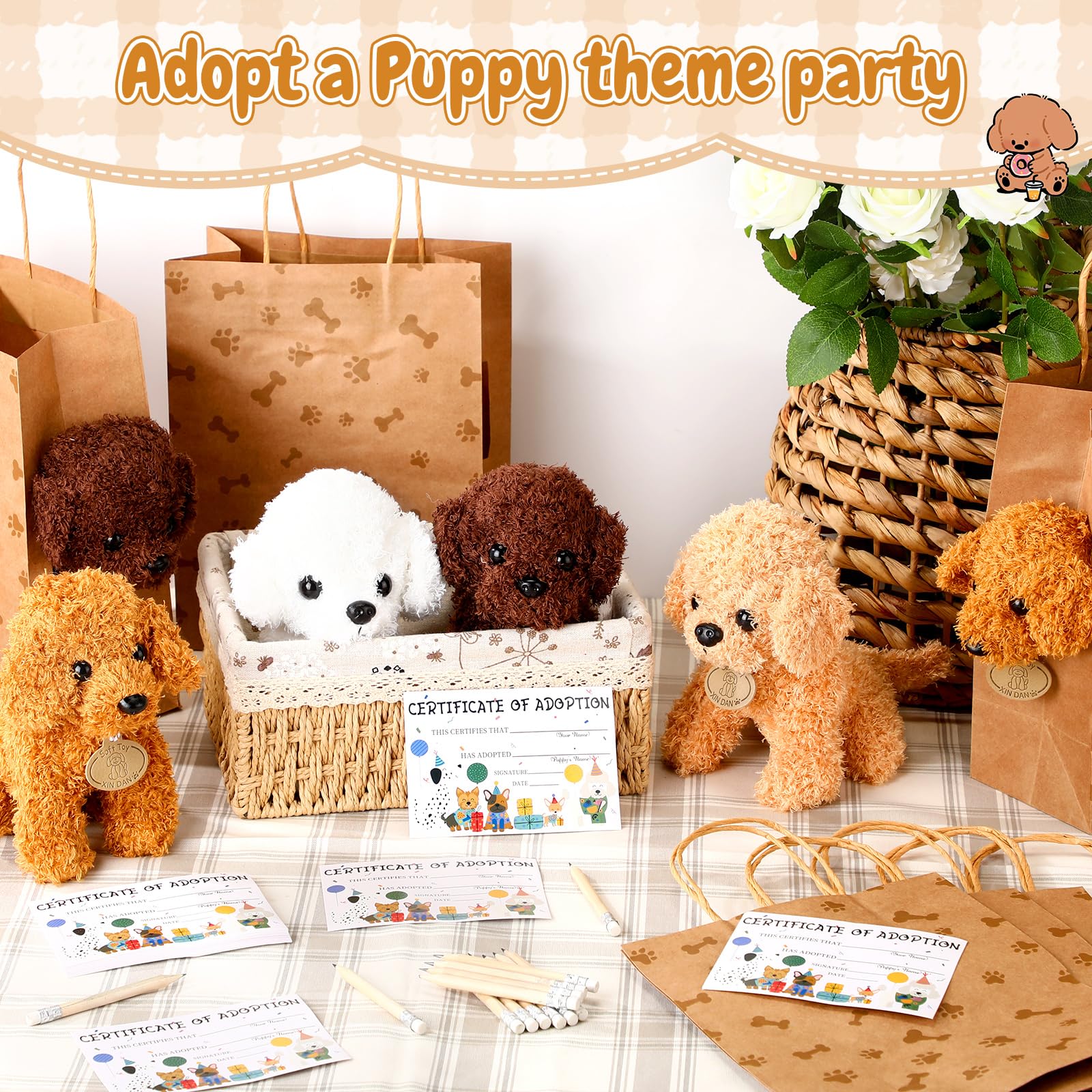 Adopt A Puppy Birthday Party Pet Adoption Certificate Puppy Adoption ...