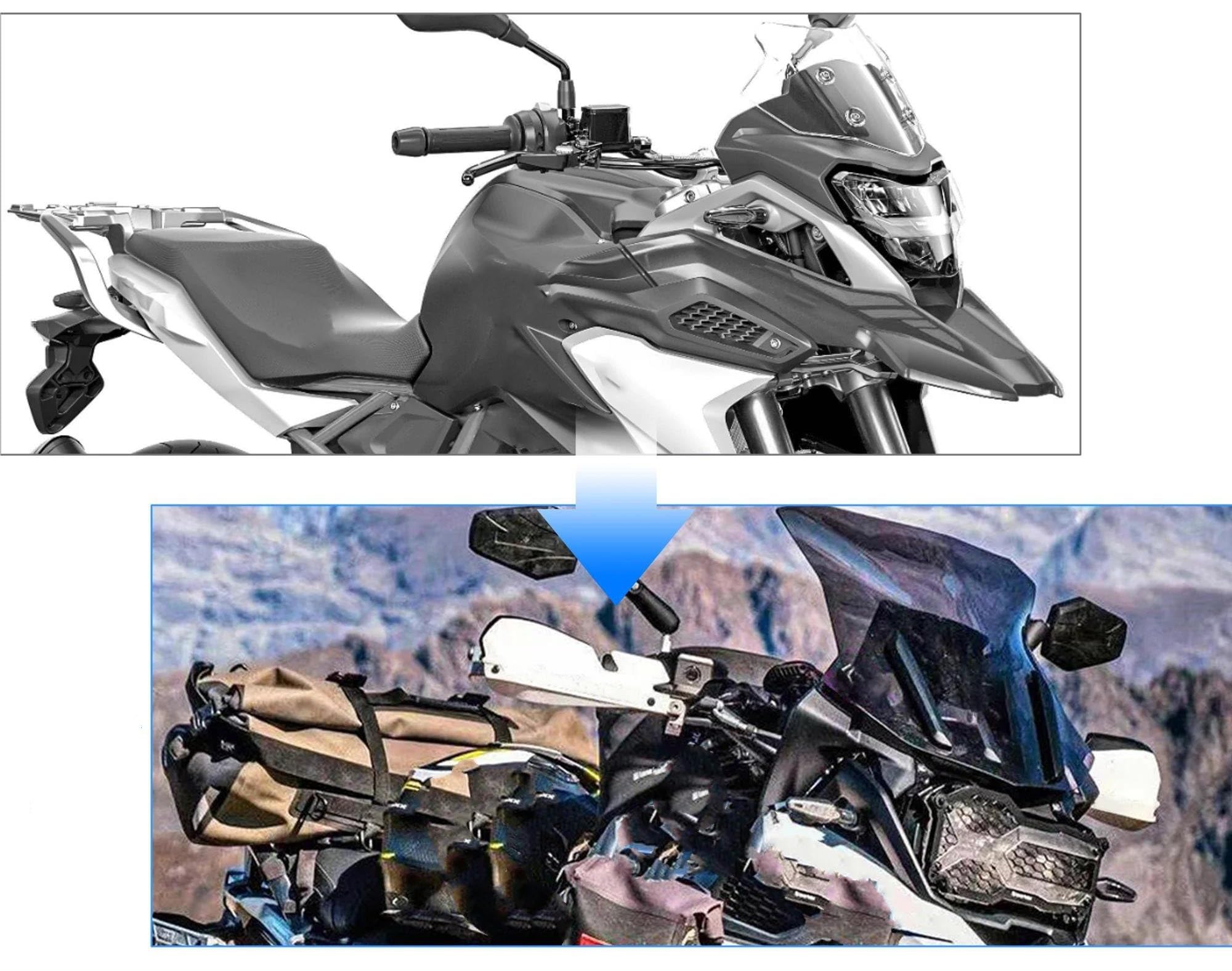 Protectores Manos Moto para G para 310GS para G310 para GS para G310R 2016-2024 Protectores Manos Motocicleta Protector Palanca Protector Manillar ﻿(Black)