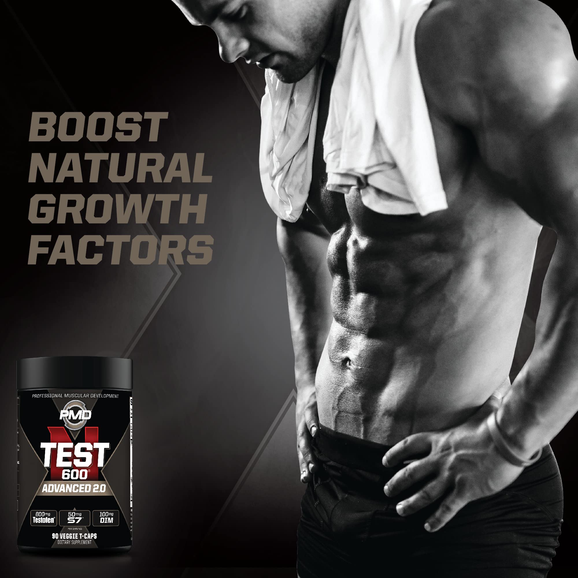 PMD Sports N-Test 600 Advanced 2.0 Nitric Oxide Booster - 90 Veggie T-Caps — Amazon image 2